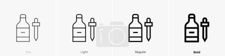 deworm icon. Thin, Light Regular And Bold style design isolated on white background
