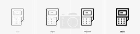 densiometer icon. Thin, Light Regular And Bold style design isolated on white background