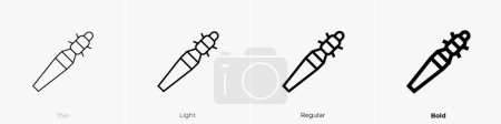 demodex icon. Thin, Light Regular And Bold style design isolated on white background