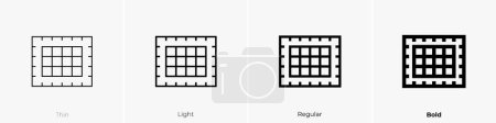 cutting mat icon. Thin, Light Regular And Bold style design isolated on white background