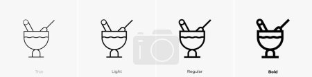 curau de milho icon. Thin, Light Regular And Bold style design isolated on white background