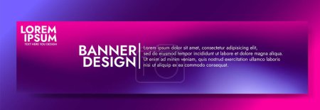Illustration for Purple Blue Gradient Banner Template. Modern background design. fluid background. liquid color.Fit for website, banners, wallpapers, brochure, posters - Royalty Free Image