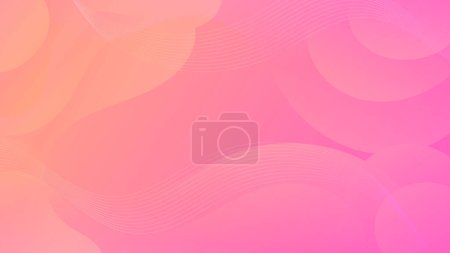 Ilustración de Gradiente dinámico Rosa Naranja Fondo de onda líquida. Una mezcla moderna de color y formas fluidas. Ideal para diseños contemporáneos, folletos, pancartas y carteles - Imagen libre de derechos