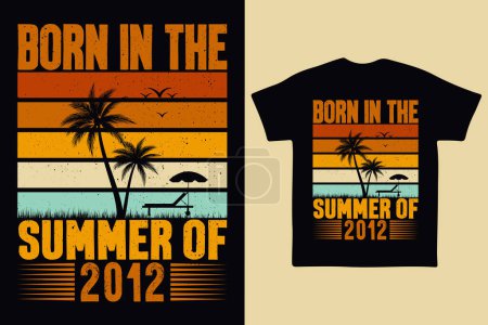 Born in the summer of 2012, born in summer 2012 vintage birthday quote