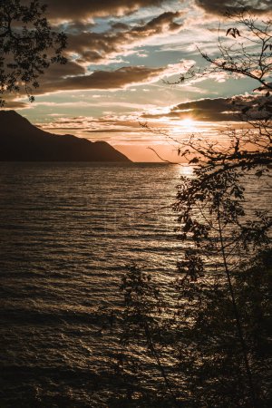 Photo for Majestic view of the Lake Geneva during sunset - Royalty Free Image