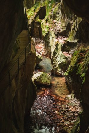 Téléchargez les photos : Grotte Majestueuse des Gorges du Pont du Diable en France - en image libre de droit