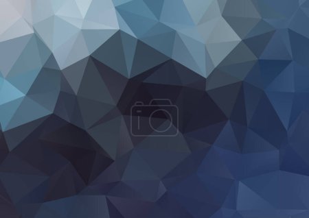 Illustration for Abstract dark low poly design background - Royalty Free Image
