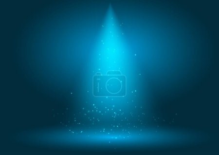 Illustration for Display background with spotlight shining down - Royalty Free Image