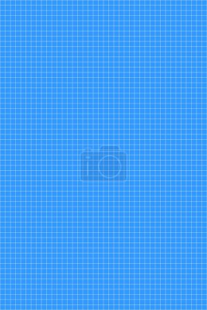 Photo for Blueprint grid worksheet background. Checkeredpage layout for notebook, memos, office working, drafting, plotting, engineering or architecting measuring, cutting mat. Vector illustration - Royalty Free Image