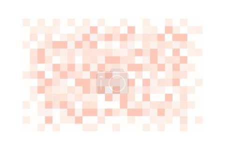 Photo for Censor blur effect. Skin toned mosaic pattern. Pixel texture to hide face, nude body, text or another unwanted, prohibited or privacy content. Vector flat illustration - Royalty Free Image