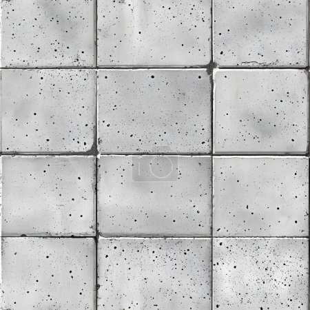 Photo for Stack of gray concrete blocks texture - Royalty Free Image