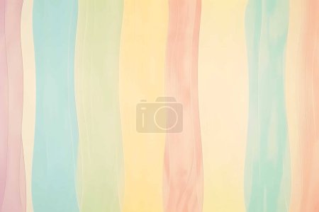 Photo for Abstract seamless pattern with flat vertical stripes in pastel pink, yellow, beige, light blue, orange colors. Repeating pattern for background, graphic design, print, interior, paper - Royalty Free Image
