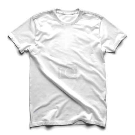 Photo for White grey t-shirt isolated on transparent background - Royalty Free Image