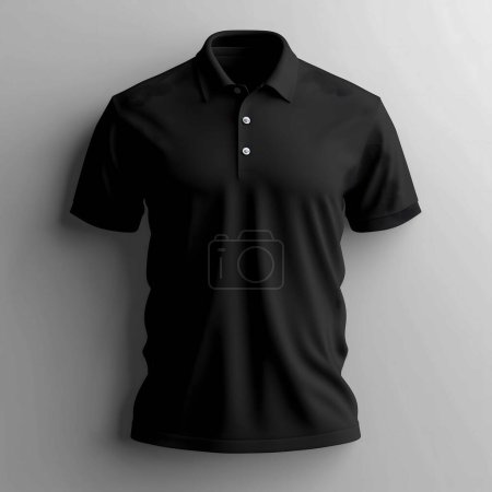 Solid Black Color Golf polo shirts