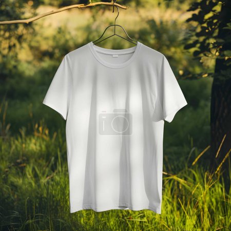 Photo for White t-shirt with no logo - Royalty Free Image