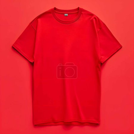 Photo for Red t-shirt on a colored background - Royalty Free Image