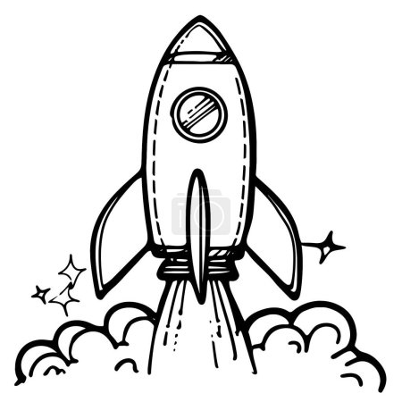 Photo for A sticker of a rocket - Royalty Free Image