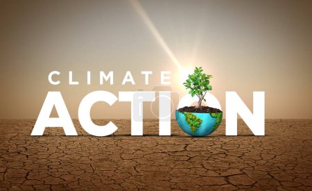Globaler Klimaschutz. Tag der Erde und Tag der Umwelt 3D-Konzept Hintergrund. Ökologiekonzept. Hintergrund zum Klimaschutzkonzept.