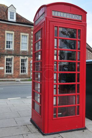 Photo for Red telephone booth in london, uk - Royalty Free Image