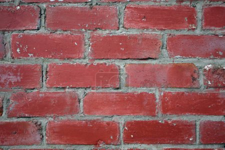 Foto de Vista de cerca de una vieja pared de ladrillo rojo - Imagen libre de derechos