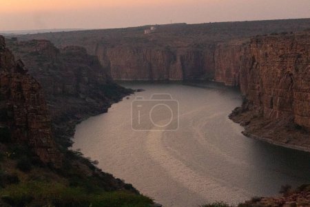 Photo for Gandikota Grand Canyon of India tourism place located at Kadapa, Andhra pradesh - Royalty Free Image