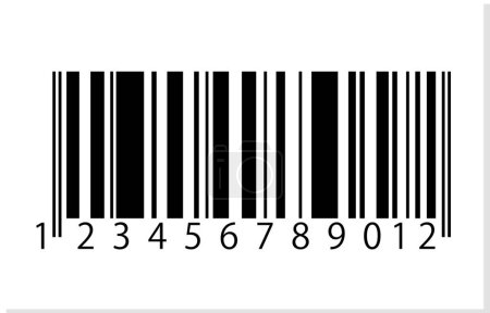 Illustration pour Barcode code with white background - image libre de droit