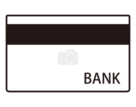 Illustration for This is an icon illustration of a bankbook. - Royalty Free Image