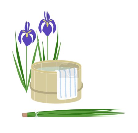 This is an illustration of an iris bath, one of the medicinal baths.