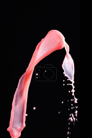 Photo for Beautiful splash water on black background - Royalty Free Image