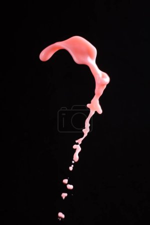 Photo for Beautiful splash water on black background - Royalty Free Image