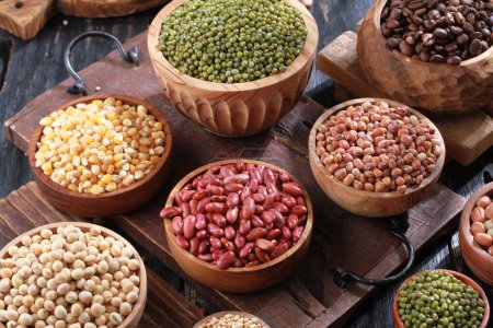 Photo for Some types of seeds from nuts that are commonly consumed by Asians - Royalty Free Image