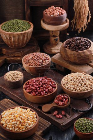 Photo for Some types of seeds from nuts that are commonly consumed by Asians - Royalty Free Image