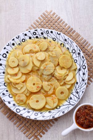 Photo for Sayur rebung is indonesian food - Royalty Free Image