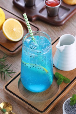 Photo for Summer drink with lemon and mint - Royalty Free Image