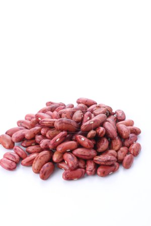 Photo for Red kidney beans on white background - Royalty Free Image