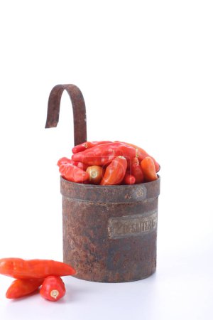 Photo for Fresh pepper in a pot - Royalty Free Image
