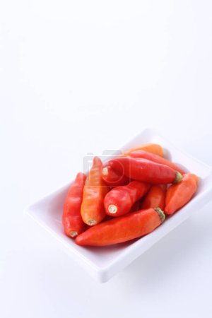 Photo for Red chili pepper on white background - Royalty Free Image