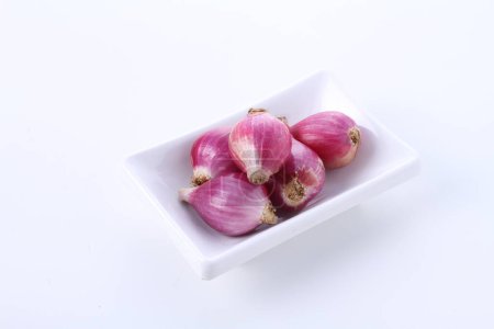 Photo for Garlic and onion on white background - Royalty Free Image