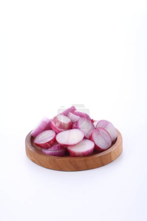 Photo for Onion slice on white background - Royalty Free Image