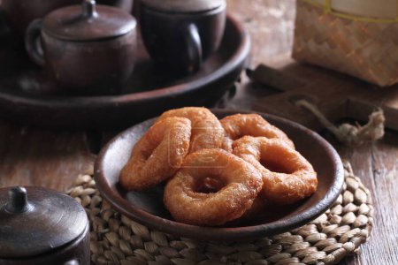 Photo for Traditional Indonesian cakes are ring-like with savory and sweet flavors - Royalty Free Image