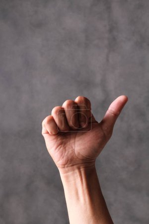 Photo for Hand showing a gesture of a man's hands - Royalty Free Image