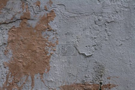 Foto de Viejo muro de piedra agrietado. fondo con textura de hormigón. - Imagen libre de derechos