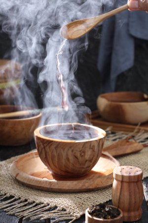 Téléchargez les photos : Close up of a bowl of a tea - en image libre de droit