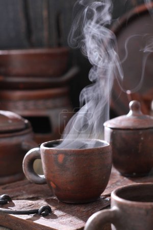 Foto de Primer plano de una taza de té caliente - Imagen libre de derechos