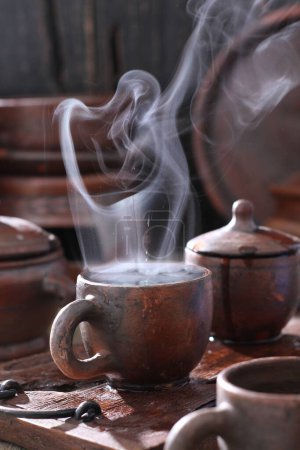 Photo for Tea ceremony, traditional chinese ceremony, teapot and cup of tea - Royalty Free Image