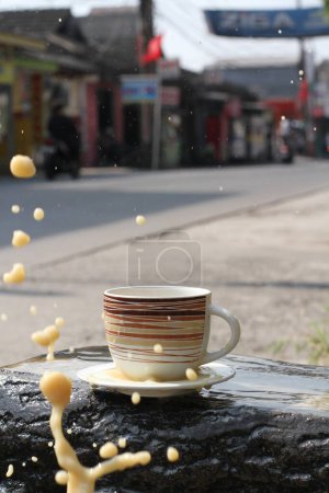 Photo for Coffee and ice on the table - Royalty Free Image