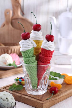 Photo for Ice cream in a glass - Royalty Free Image