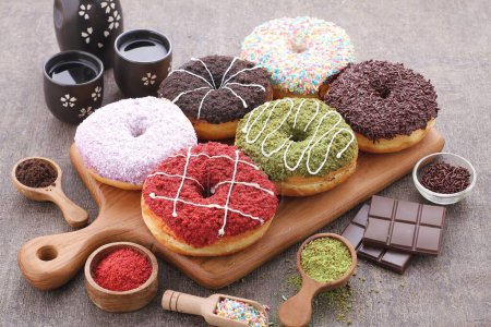 Photo for Different kinds of sweets, colorful sweets and candies - Royalty Free Image