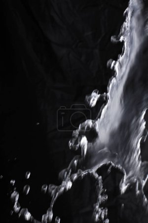 Photo for Black and white water background. - Royalty Free Image