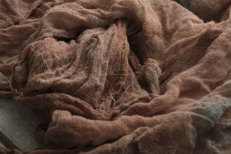 Photo for A pile of brown fabric - Royalty Free Image